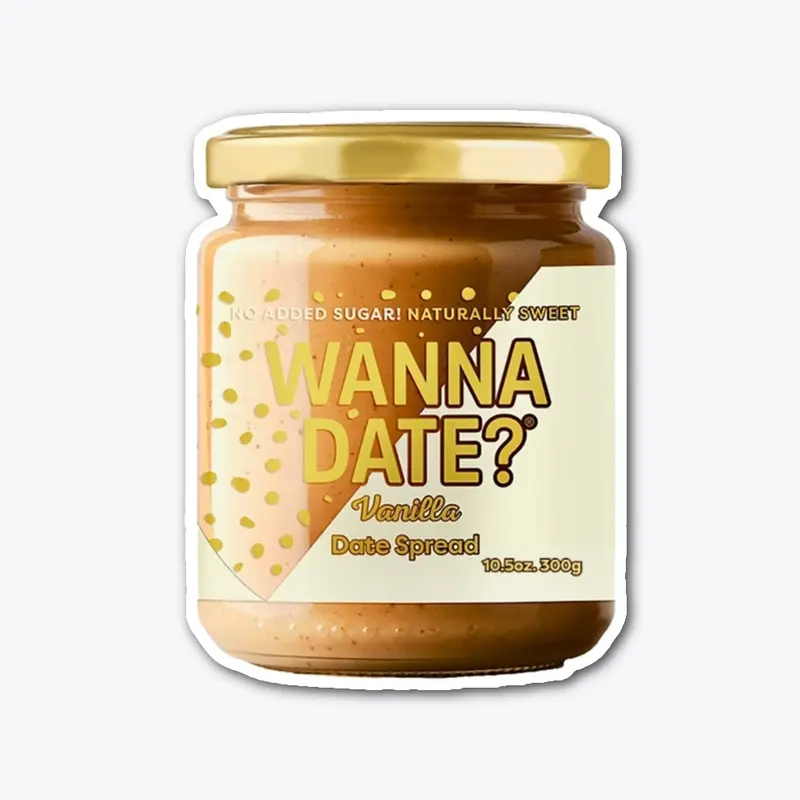 Vanilla Date Spread Sticker