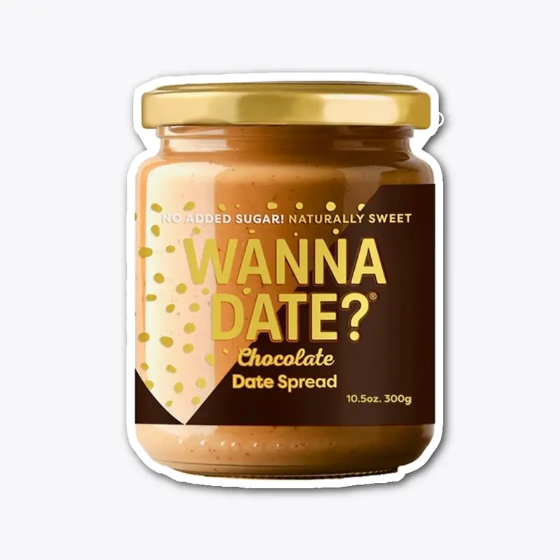 Chocolate Date Spread Sticker